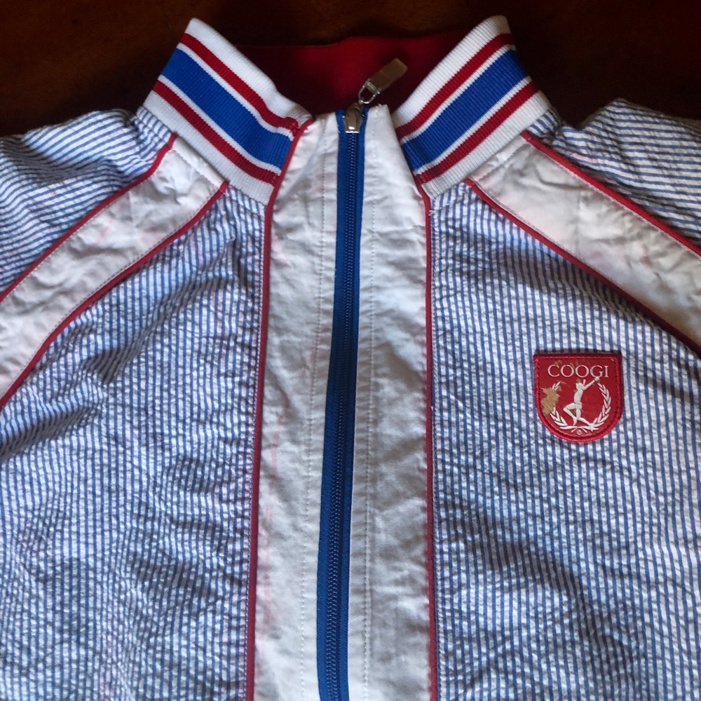 Men’s striped coogi jacket